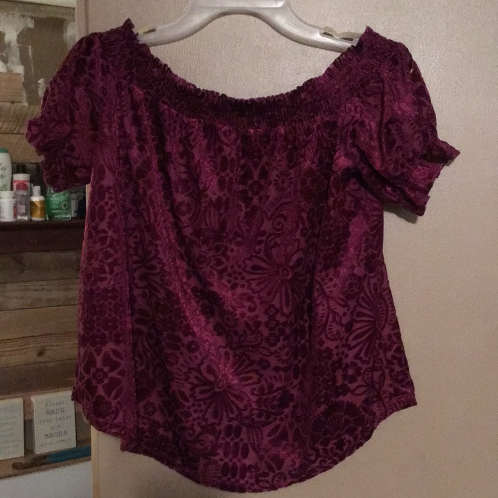 Off the shoulder blouse